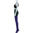 thumbnail image 3 of Sam Manson Costume Women's Crop Tops Tights Split Mini Skirt Full Set, 3 of 7