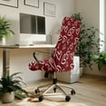 thumbnail image 3 of SCRAWLGOD Love White Red Valentine's Day Comfortable Computer Office Chair Cover Elastic Dustproof Chair Protector Removable Anti-Dust Boss Chair Slipcovers, S, 3 of 7