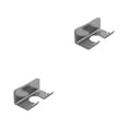 thumbnail image 3 of Estante de baño Wosthever práctico sin perforar gris estilo simple 2Conjunto, 3 of 6