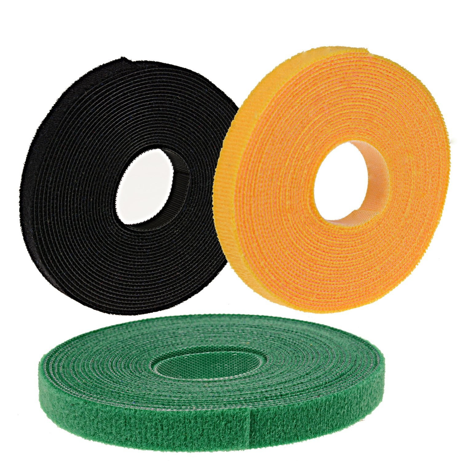 Oldhill Fastening Tapes 15'x 1/2 Hook and Loop Reusable Straps Wires