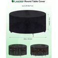 thumbnail image 2 of Cubierta de mesa de jardín rectangular cubierta impermeable para muebles de jardín, cubierta protectora anti-UV 420D para cubierta de mesa de sala de estar al aire libre, 180x120x74cm Zhivalor  XDHY-39-2, 2 of 8