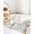 thumbnail image 4 of Spring Wildflowers Kitchen Dish Towels for Drying Dishes Set of 2, Watercolor Floral Leaf Wood Grain Waffle Weave Microfiber Hand Tea Bathroom Towels Quick Dry & Absorbent Towel 12x12, 4 of 7