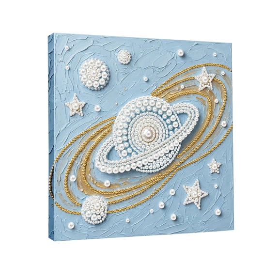Pearl Diamond Art DIY Kit, 3D Creative Painting Set, DIY Desktop Decor Craft for Home Office Decoration and Handmade Projects