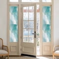 thumbnail image 2 of Marble Aqua Window Privacy Film, Gradient Gold Aesthetics Abstract Minimalist Art Static Cling UV Sun Blocking Heat Control Window Tint, Non-Adhesive One Way Windows Privacy Cover 17.7''x78.7'', 2 of 7