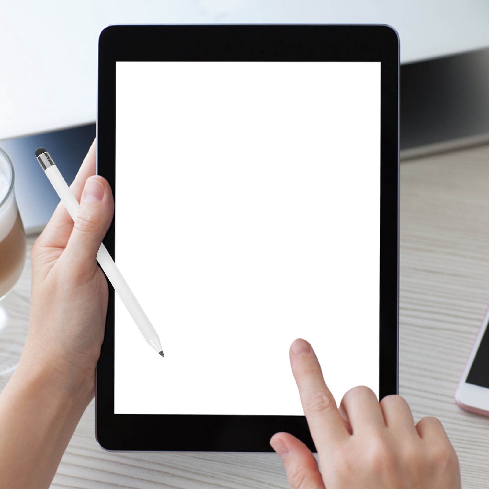 SHOWERORO touch screen stylus 1Pcs Slim and Sleek White for Smartphone Tablet Daily Use