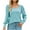 Blue, variant on Qertyioot Holiday Deals Saving! Women's Tunic Tops For Leggings Neck Puff Sleeve Casual Fall Sweatshirts