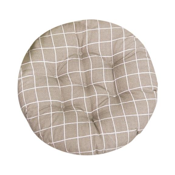 LHWEN Thickened Chair Cushion Soft Square Lattice Cotton Seat Pad for Home Car Coccyx Sciatica Back Comfortable Polyester Fiber Pearl Cotton Filling 15.7x15.7x3.15 Inches Machine Washable Multiple