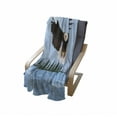 thumbnail image 3 of Eagle Soft Flannel Fleece Throw Blanket, American National Bald Falcon Bird Landscape Pattern, Cozy Plush for Indoor and Outdoor Use, 60" x 80", Pale Sky Blue Dark Brown, by Ambesonne, 3 of 5