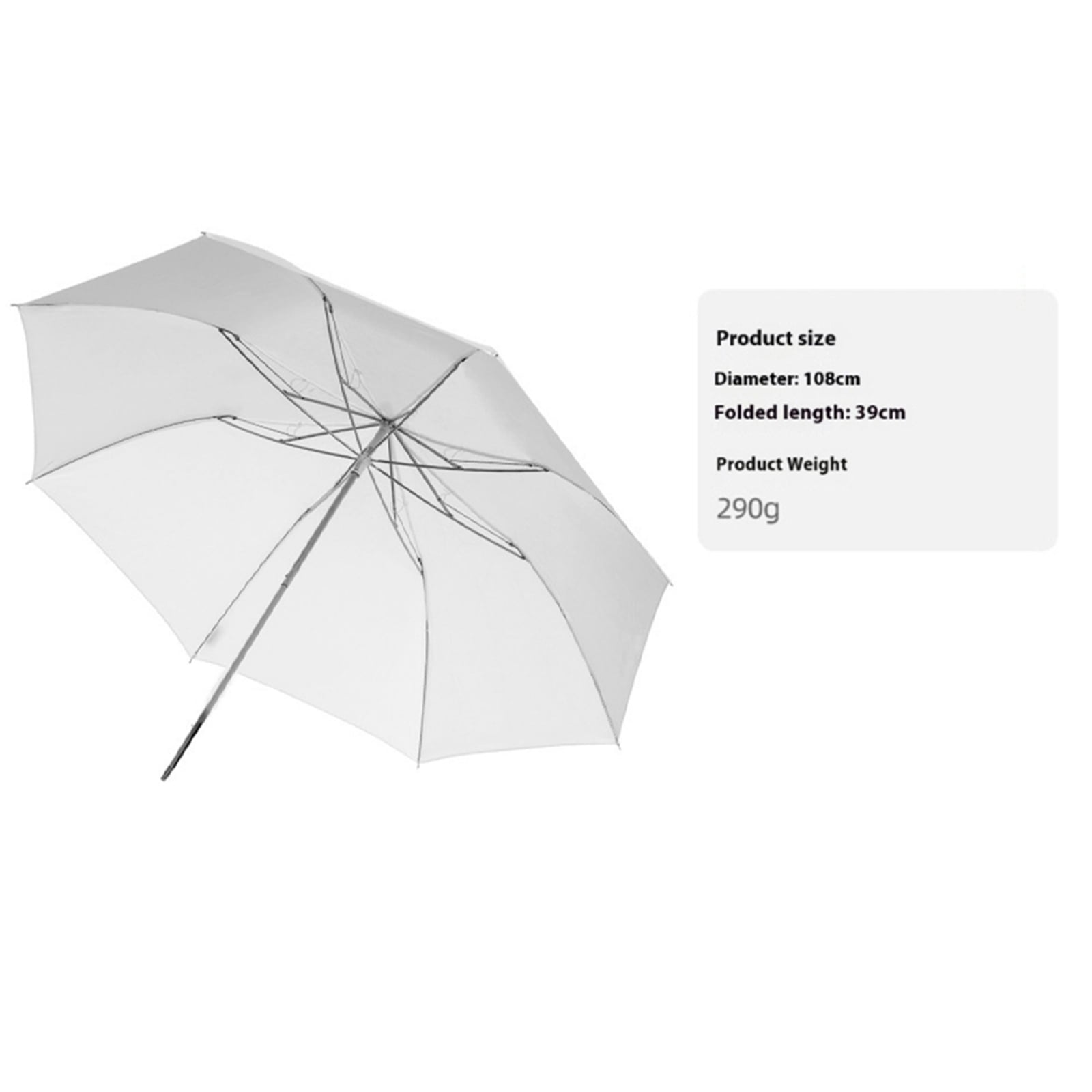 Soft Umbrella 37inch White Translucent for Photo and Video Studio
