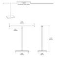 thumbnail image 4 of Gatco 1444MX Modern Rectangle Base Freestanding Countertop Towel Holder Matte Black / 10.50"" W x 11.13"" H T-Shape Style Countertop Hand Towel Holder for Bathroom Kitchen/Fingertip Towel Rack, 4 of 4
