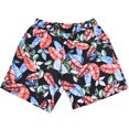 thumbnail image 2 of Jinhomg Beach Swimsuit for Men 2025 Trendy Tropical Hawaiian Floral Print Swim Trunks Lightweight Comfy Elastic Drawstring Waist Board Shorts Spring Saving Orange L, 2 of 4