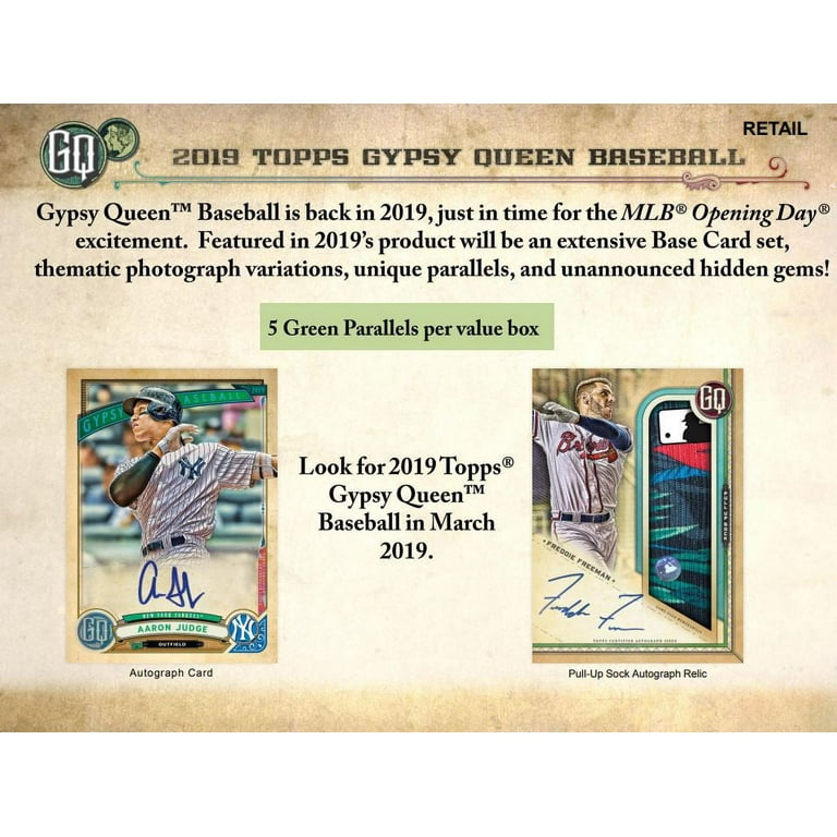 2019 Topps Gypsy Queen MLB Baseball Value Box- 7 Foil Packs