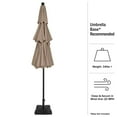 thumbnail image 4 of Pure Garden 10 ft Patio Umbrella - 3-Tier Outdoor Sunshade with Tilt, Beige, 4 of 11