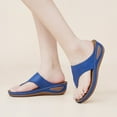 thumbnail image 5 of Ablanczoom Sandals Womens Flip Flops Non-Slip Comfortable Massage Insole Wedge Shoes, 5 of 6