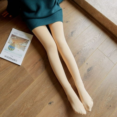 

Women s Bottoming Pants Stewardess Footed False Flesh-Thickening Pantyhose Skin Color Stockings 220 Grams Plus Velvet Thickening