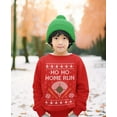 thumbnail image 6 of Tstars Boys and Girls Ugly Christmas Sweatshirt for Baseball Fans - Ho Ho Home Run Holiday, 6 of 6