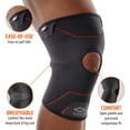 thumbnail image 5 of Shock Doctor Knee Support Compression, Light Support for Arthritis, Bursitis, Tendonitis, Patella Alignment, For Men & Women, Sold as Single unit (1), 5 of 5