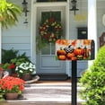 thumbnail image 6 of YOPINCO Trees Nature Leaves Thanksgiving Pumpkin Mailbox Covers, Magnetic Post Box Cover Wraps Large Size 18x21 Inches for Garden Yard Decor, 6 of 7