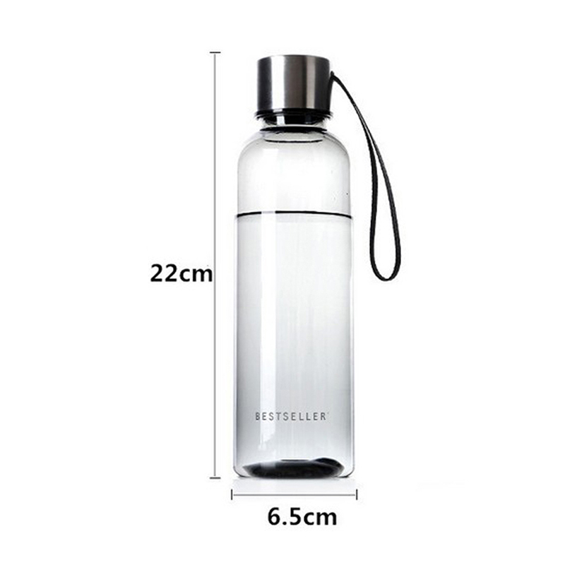 Water Cup Portable 500ML Sports Travel Water Bottle with Carry Strap BPA Free BR