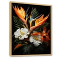 thumbnail image 2 of Designart "Paradise of the Birds of Paradise I" Floral & Botanical Floater Framed Canvas Print, 2 of 7