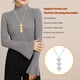 thumbnail image 4 of Guardurnaity Collar de mujer, hermosa decoración colgante, accesorio de moda, regalo de joyería de cumpleaños, collares de aleación únicos, adorno de Ropa, zapatos y accesorios Miscelánea Plata Guardurnaity AP011155-02B, 4 of 6