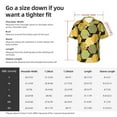 thumbnail image 3 of Yiaed Bee honey Print Hawaiian Shirt for Men Short Sleeve Button Down Shirts Beach Shirts for Men-Small, 3 of 5