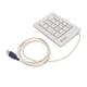 thumbnail image 1 of Mini teclado numérico, teclado numérico Teclado numérico mecánico de 17 teclas Teclado portátil Diseño aerodinámico, 1 of 8