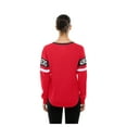 thumbnail image 5 of Women's New Era  Scarlet San Francisco 49ers Throwback Lace-Up Long-Sleeve T-Shirt, 5 of 5