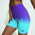 thumbnail image 3 of Women's Tie Dye Solids Butt Lifting High Waisted Seamless Bike Shorts for Gym Exercise Workout Yoga Running (MEDIUM), 3 of 7