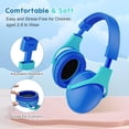 thumbnail image 3 of Casque Antibruit pour Enfants, Protection des Oreilles pour Camion Monster Jam Feux d'Artifice, Protection Auditive Cache-Oreilles Réduction de Bruit pour Autisme Sensoriel Tout-Petits Enfants -Indigo, 3 of 7