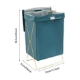 thumbnail image 2 of X-Frame Laundry Basket, Dirty Clothes Basket W/Lid, Foldable Laundry Hamper, 2 of 16