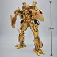 thumbnail image 4 of Figura de acción de Optimus Prime de oro de 28 cm, robot transformable, juguete de aleación parcial, camión, coche, regalo de Navidad para niño, 4 of 5