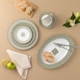 thumbnail image 4 of Noritake  Infinity Oval Platter, 14" Green Platinum, 4 of 5