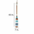 thumbnail image 4 of Eangee Home Design 60 Inch Oar Vintage Aqua Stripes, Wood, Indoor Safe, 7x2x60 Inches, 4 of 4