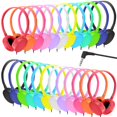 thumbnail image 1 of XOSDA Paquete de 24 auriculares a granel para aula para niños escolares, estudiantes, adolescentes, niñas, bebés, niños pequeños y adultos (multicolor), 1 of 5