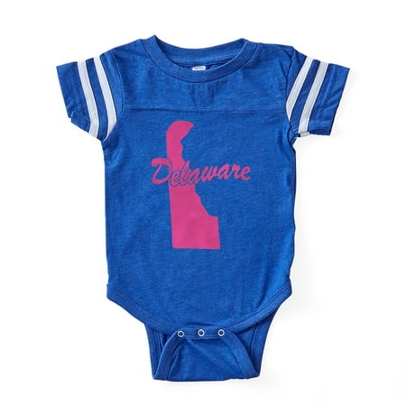 

CafePress - Delaware_Pk - Cute Infant Baby Football Bodysuit