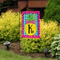 thumbnail image 4 of Briarwood Lane Pineapple Monogram Letter K Garden Flag, 4 of 4