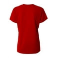 thumbnail image 2 of A4 Spun Poly Tee For Women in Scarlet | NW3264, 2 of 3