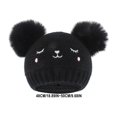 thumbnail image 3 of snilers Baby Beanie Cute Bear Pompom Winter Hat Soft Comfortable Lightweight Cap Fashion Solid Warm Knitted Beanies Hats for Girls 0-3 Years Free Size, 3 of 5