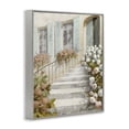thumbnail image 3 of Stupell Industries Floral Entry Stairs Gray Framed Giclee Art design by LORENZO COLLECTIVE, 14 x 11, 3 of 8