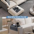 thumbnail image 5 of ShenFei Sofa Tray (black), Sofa Cup Holder Tray, Multi-functional Silicone Sofa Cup Holder Tray, Silicone Sofa Tray For Drinks, Snacks, Cell Phones, Etc., 5 of 5