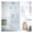 Chrome, variant on Passion Series 24 in. x 70 in. H Hinged Frameless Shower Door in Gunmetal with Tsunami Guard Tempered Glass and Handle