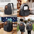 thumbnail image 3 of Kuiaobaty Hole Basketball Print Backpack Set of Kids Boys Girls Lightweight Backpack and Lunch Bag with Adjustable Strap Multi Pockets Bookbag with Pencil Case for School Travel, 3 of 7