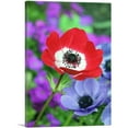 thumbnail image 1 of ARTCANVAS Red Anemone in Colorful Garden Canvas Art Print - Size: 26" x 18" (0.75" Deep), 1 of 9