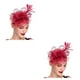 thumbnail image 2 of Qarigey Tocado de boda con flores para el pelo, mano de obra fina, exquisito adorno europeo, colgante de cabeza multiusos, púrpura-rojo Rojo púrpura 2Conjunto, 2 of 6