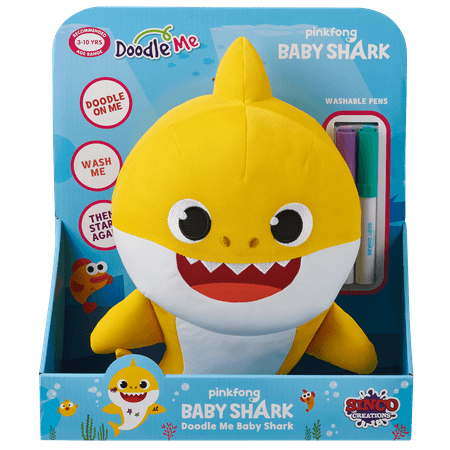Pinkfong Baby Shark Doodle & Wash Plush Doll - Baby Shark