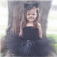thumbnail image 2 of Robe Tutu Chat Noir Mignon pour Filles Bandeau Queue Nouée Robe Brésilienne Enfants Halloween Noël Cosplay Fête Ensemble de Robes, 2 of 6