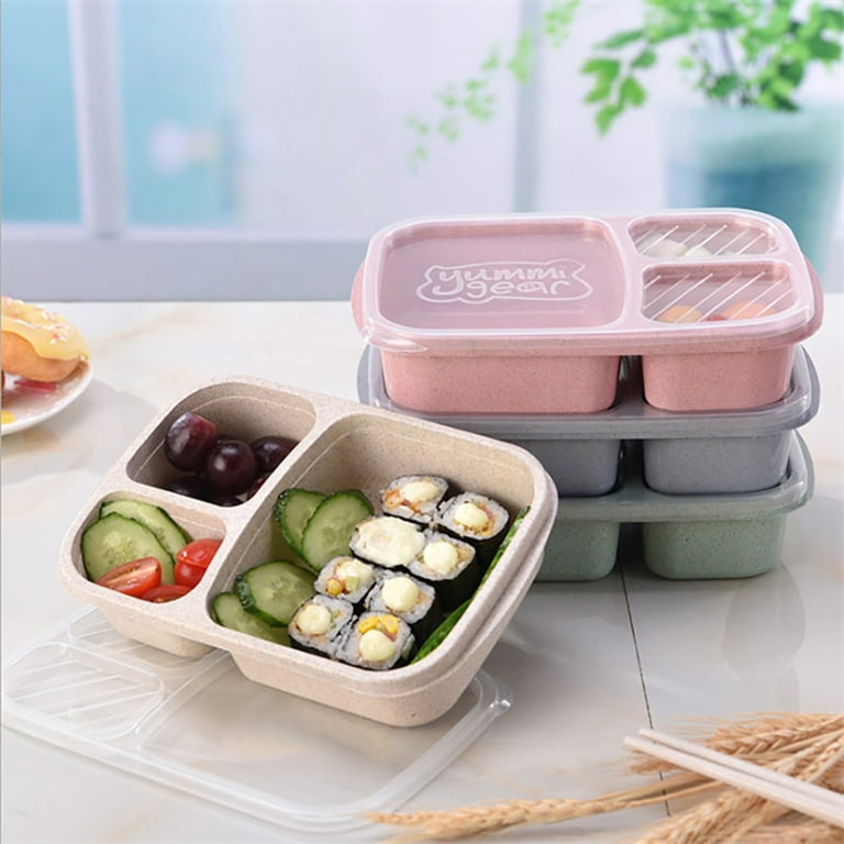 Tripumer 32Oz Meal Prep Container 2 Compartment Lunch Box with Lid BPA Free  Large Stackable Lunch Box Reusable Food Storage Bento Box Microwave