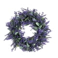 thumbnail image 2 of Spring Themed Artificial Lavender Wreath 35 Cm, Dense Three Dimensional Floral Door Window Decoration, Realistic Purple Sprigs, Durable Maintenance Free, Home Garden Wedding Accent, 2 of 7