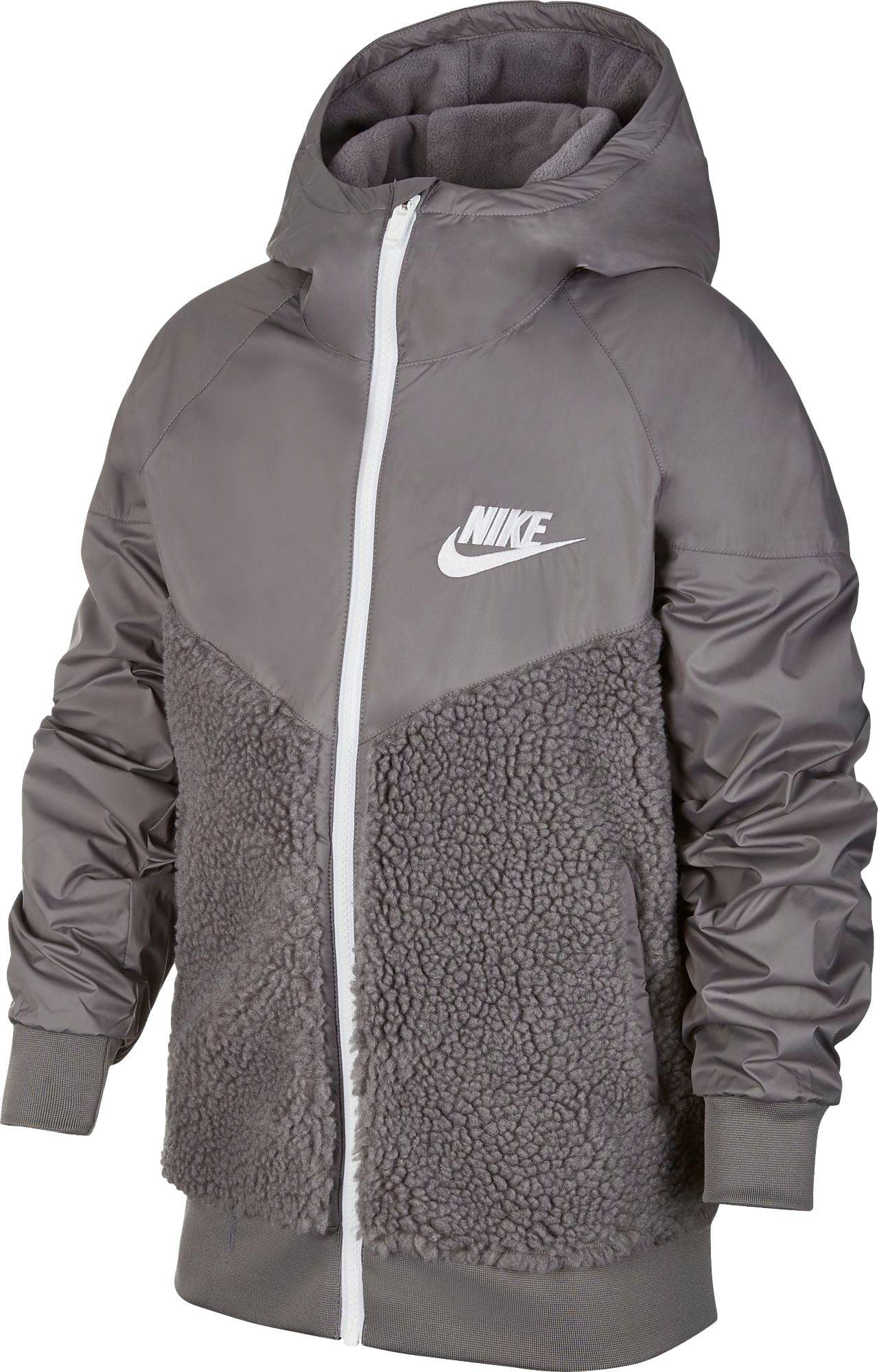 Nike - Nike Boys' Sportswear Sherpa Windrunner Jacket - Walmart.com - Walmart.com